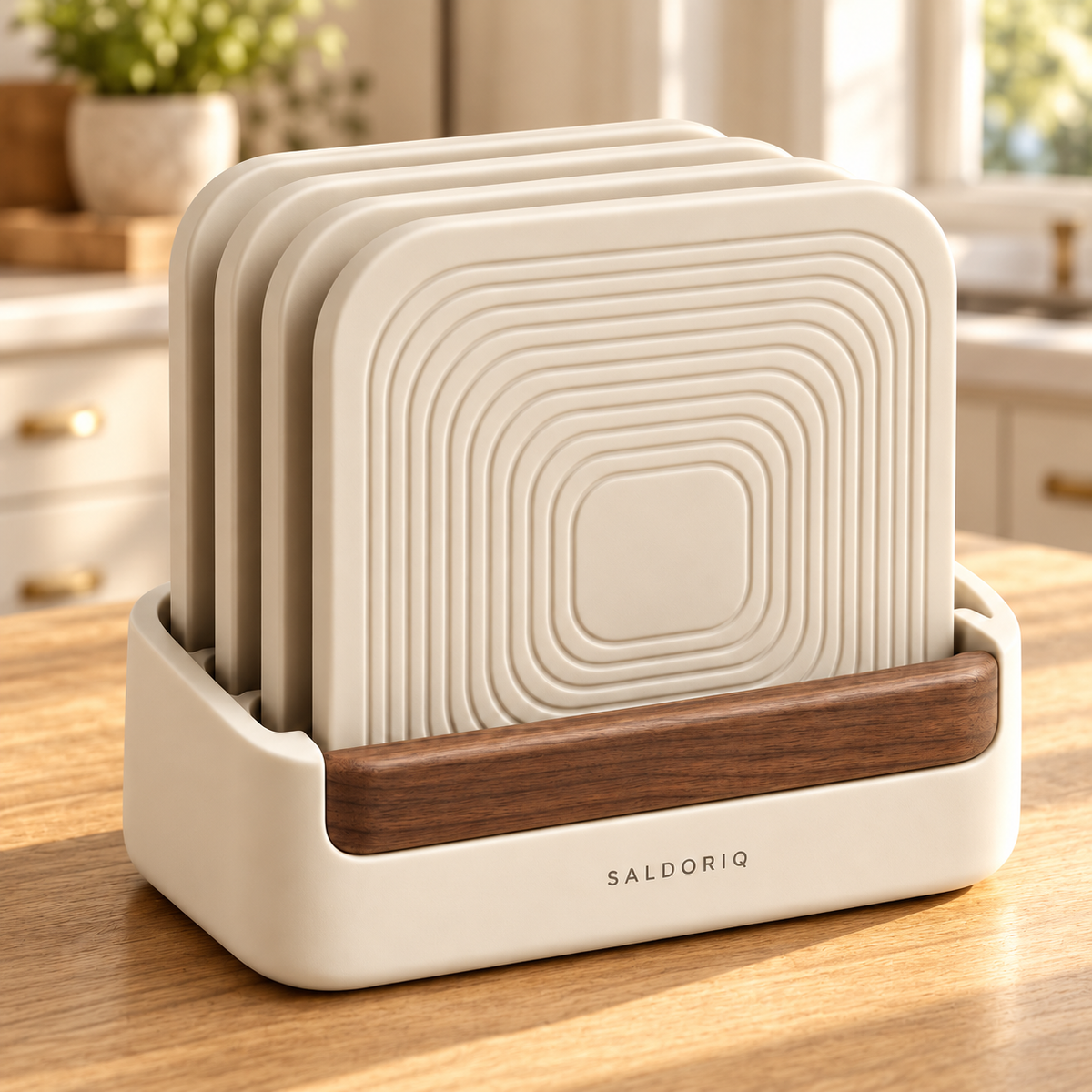 Saldoriq TableRest Trivet Set with Holder